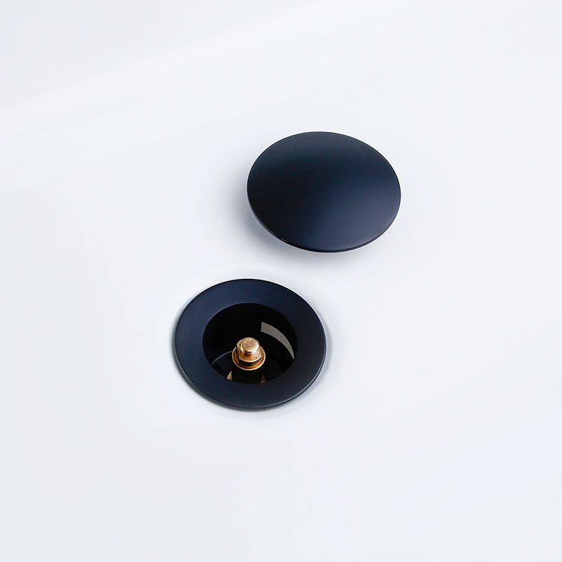 Drenaje emergente de bronce para lavabo, fregadero de acero inoxidable con desbordamiento, tapón para desagüe para baño y cocina, sin desbordamiento