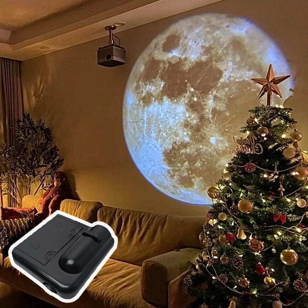 Cực Quang Mặt Trăng Galaxy Đèn Chiếu Sáng Tạo Nền Bầu Không Khí Đèn Ngủ Trái Đất Máy Chiếu Chụp Ảnh Đèn Cho Món Quà Sinh Nhật