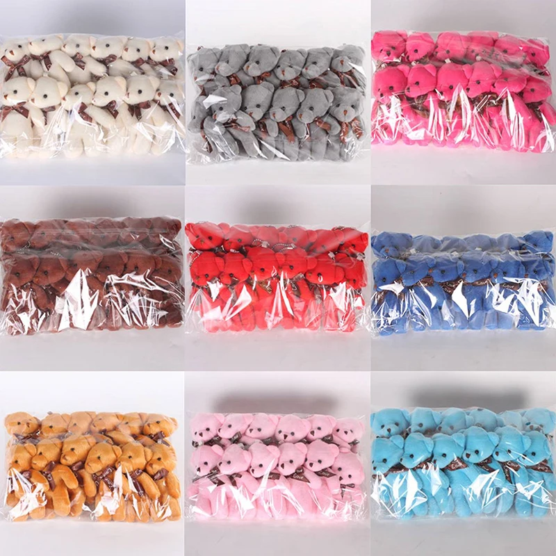 12 ชิ้นตุ๊กตาหมีตุ๊กตาหมีตุ๊กตาของเล่นมินิตุ๊กตาหมีตุ๊กตาของเล่นพวงกุญแจกระเป๋าจี้ตกแต่งงานแต่งงานเด็กของขวัญวันเกิด