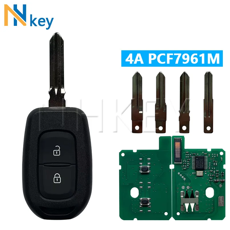 NHKEY дистанционный ключ от автомобиля 433 МГц 4A PCF7961M для Renault Sandero Dacia Logan Lodgy Dokker Duster Trafic Clio4 Master3 VAUXHALL VIVARO
