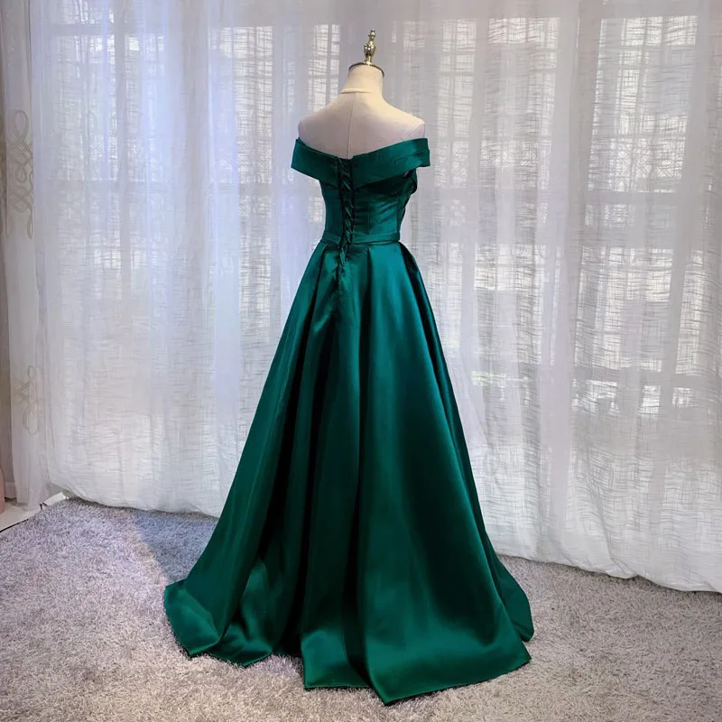 女性のためのセクシーなボートネックサテンマキシドレス,花嫁介添人ドレス,エレガント,ロング,prom,イブニング,ゲスト,カクテル,パーティー,夏,結婚式,2024