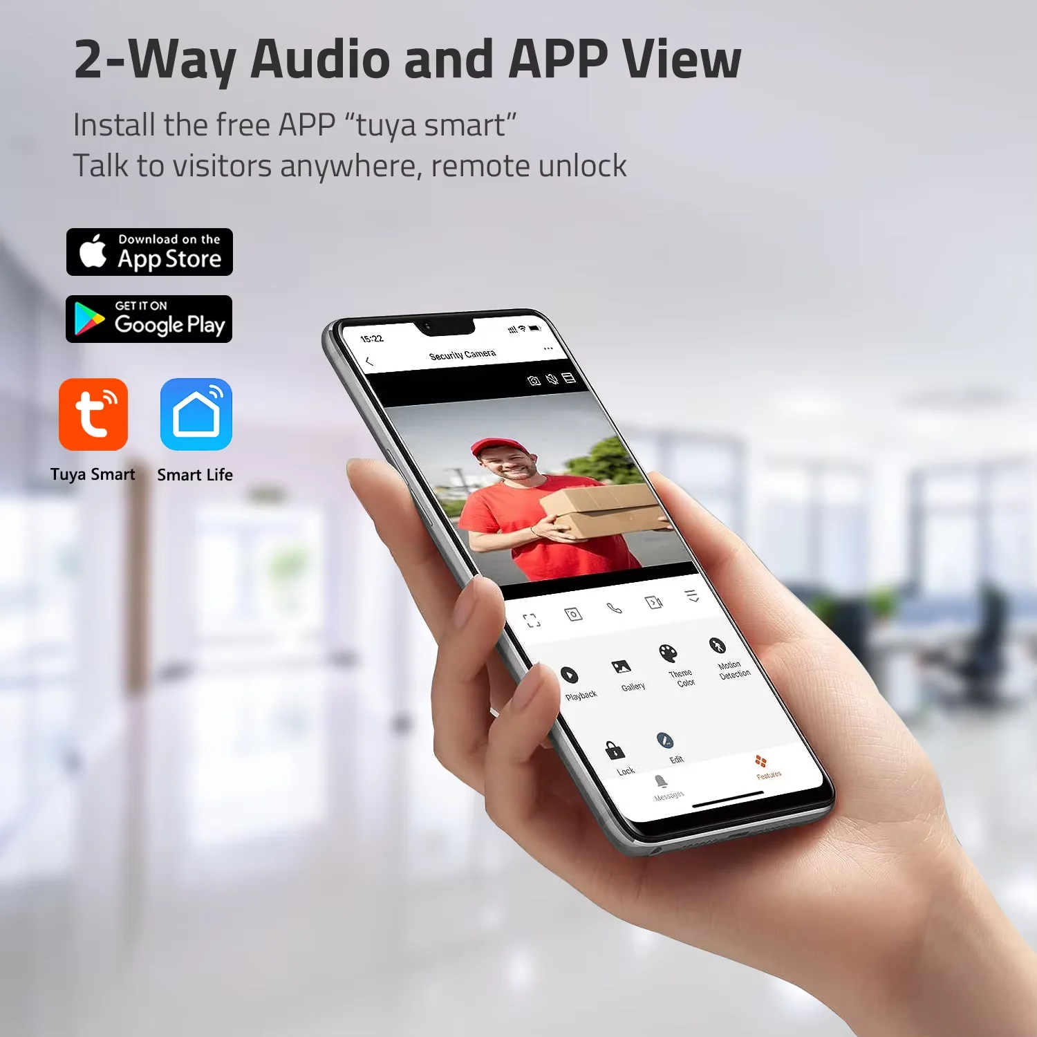 Neue 1080P 10 Zoll Touchscreen Wifi 2 Draht Video Türklingel Smart TUYA Home Video Intercom 32G Karte Rceord kit Bewegungserkennung