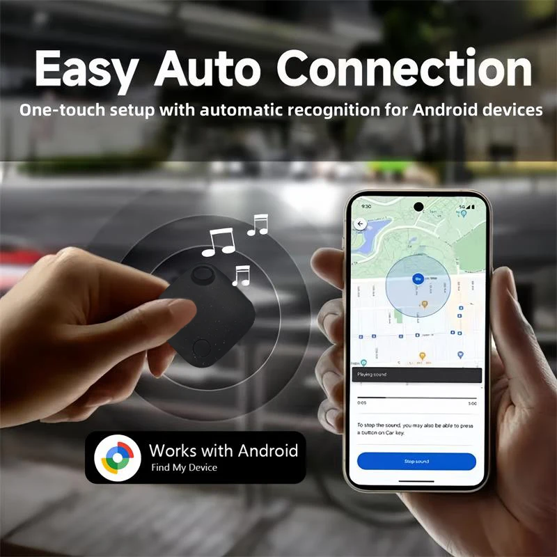 RSH GPS-Tracker, Android, Google-zertifizierter Bluetooth-Tag, funktioniert mit Google's Find Hub, App-Finder für Pixel Xiaomi Items Locator