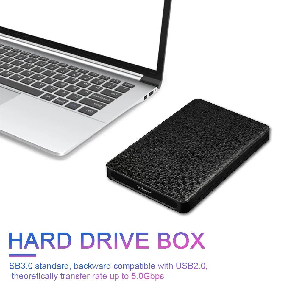 USB 3.0 HDD Enclosure 2.5" SATA External Hard Drive Case 2.5 Inch SSD High Speed Transmission 5 Gbps Support Window Mac Android