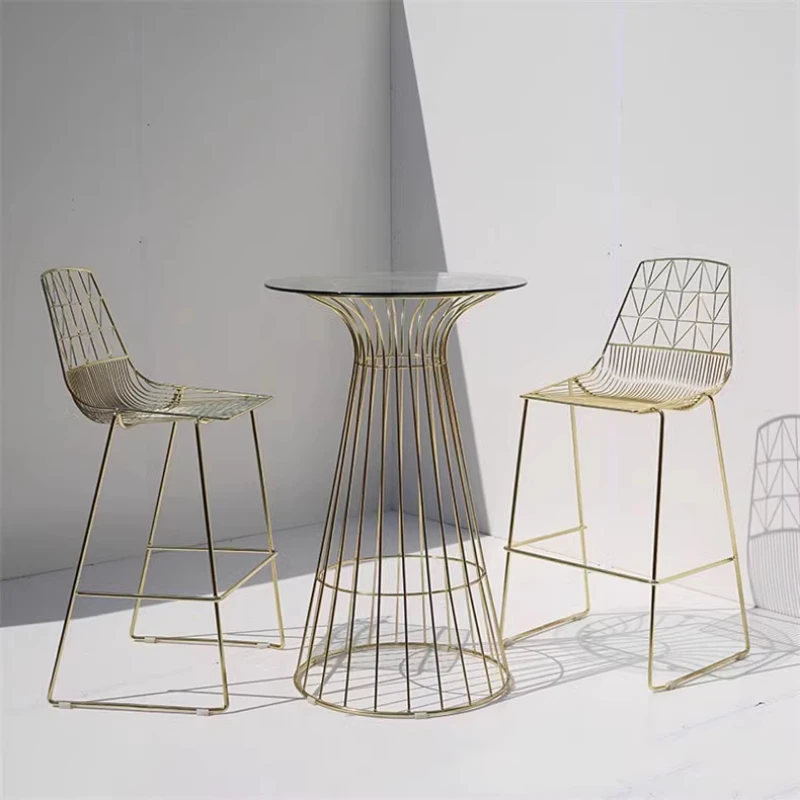 Biblioteca personalizada bancos de bar nórdico designer de luxo americano bancos de bar luz luxo italiano metal banqueta móveis para casa