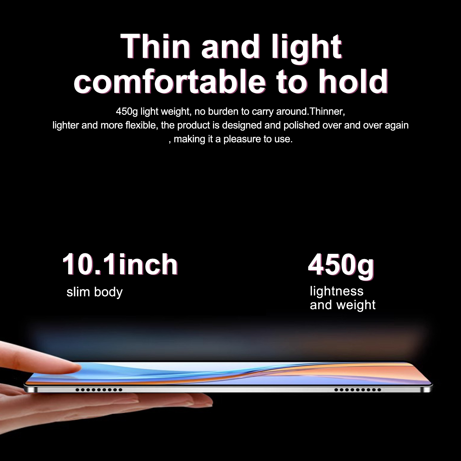Tablette originale 10 Pro, écran HD de 10.1 pouces, 8 go + 256 go, Android 11, visage débloqué, batterie de grande capacité 6000mAh, Snapdragon 860