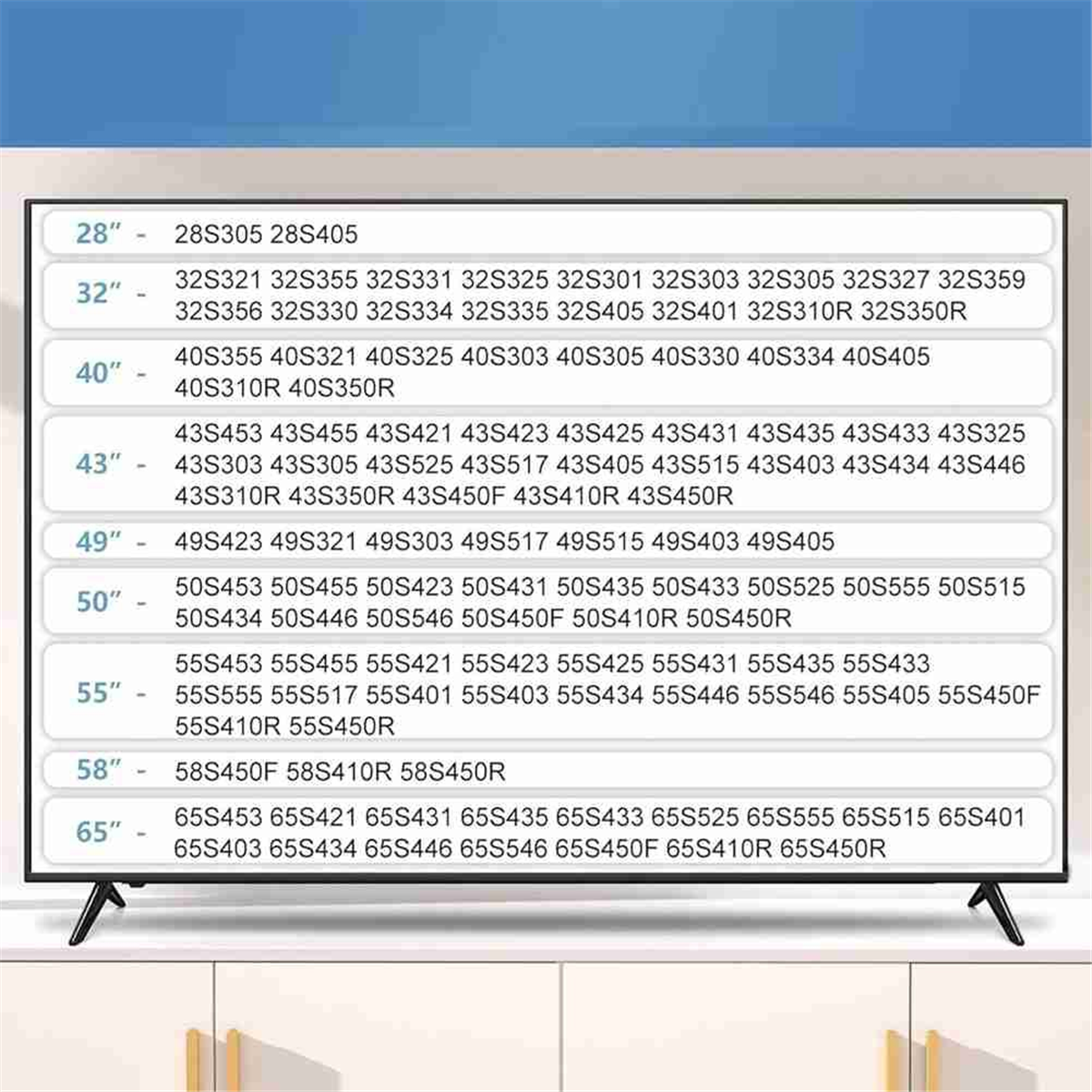 BABQ TCL TVスタンド脚用スタンド28 32 40 43 49 50 55 65インチ、TCL Roku TV脚用テレビスタンド、ネジ付き交換用テレビ脚