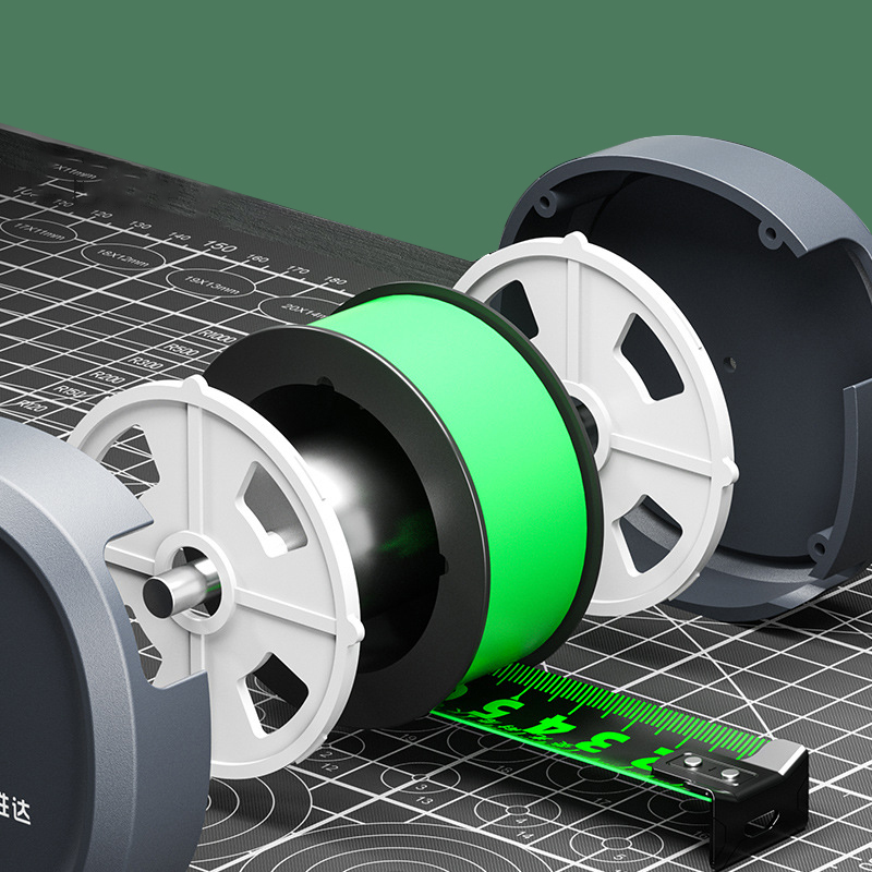 Cinta métrica resistente a caídas, resistente al desgaste, Mini cinta métrica gruesa, cinta métrica de acero de 5m, herramienta de rango de alta precisión