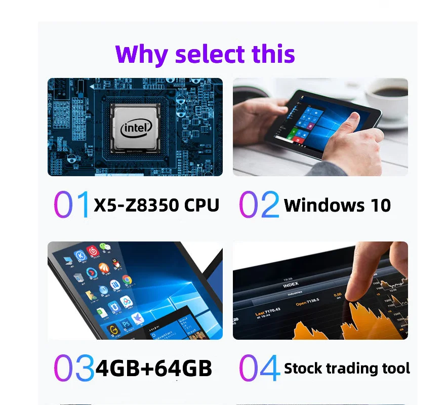 Grandes vendas 8 polegadas 64 bits x64 sistema windows 10 bolso tablet pc 8gb ram 128gb rom ar3 câmeras duplas quad core