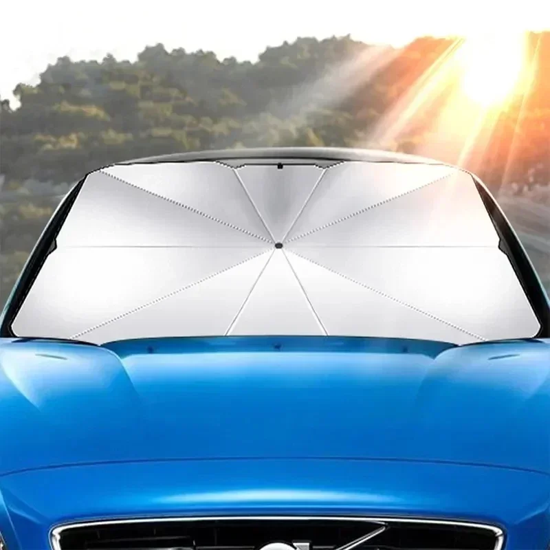 Nuevo parasol para ventana de coche, protección solar, aislamiento térmico, parasol, cubierta de placa de parabrisas delantero de coche