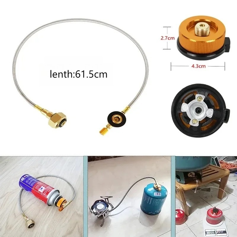 Adaptador de recarga de tanque de propano para estufa de Camping, accesorio de conector convertidor de cilindro de Gas, accesorio de equipo de cocina al aire libre
