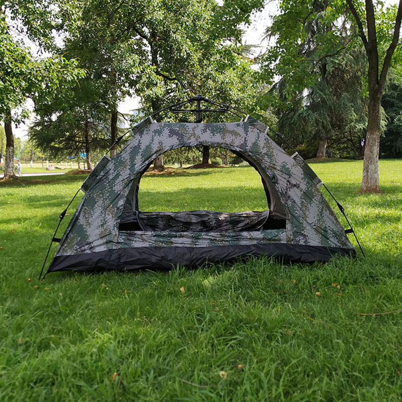 Outdoor-Einzelperson Tarnung Camping Pop-up Winter voll automatisch schnell öffnendes Zelt Dual Regen-und Mücken schutz