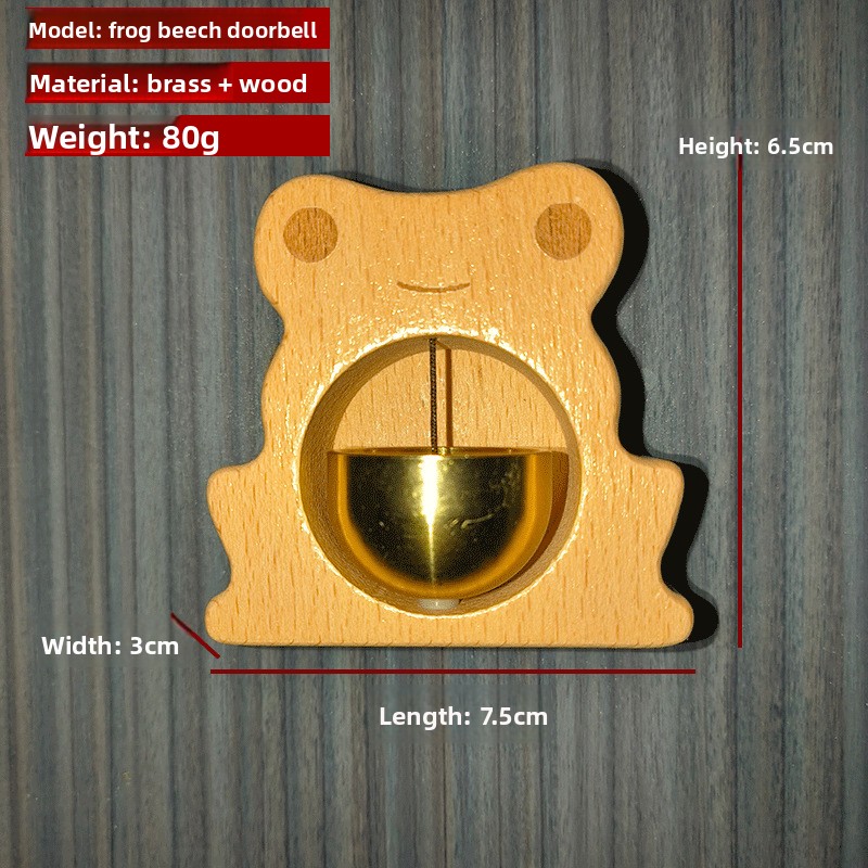 Deurbel Houten windgong Draadloze deurbel Ingangsdeurbel Decoratieve windbel voor thuisopening Woondecoratie