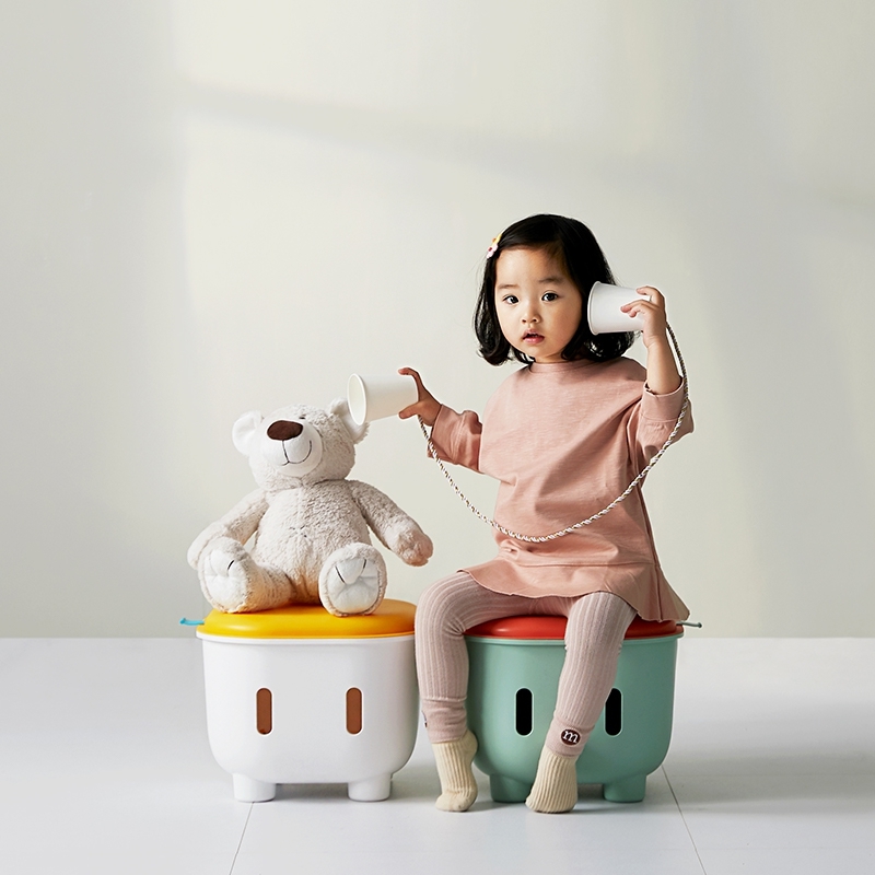 子供用収納ツール,おもちゃ収納ボックス,厚くする漫画の滑り止めの靴の交換,プラスチック製のスツール