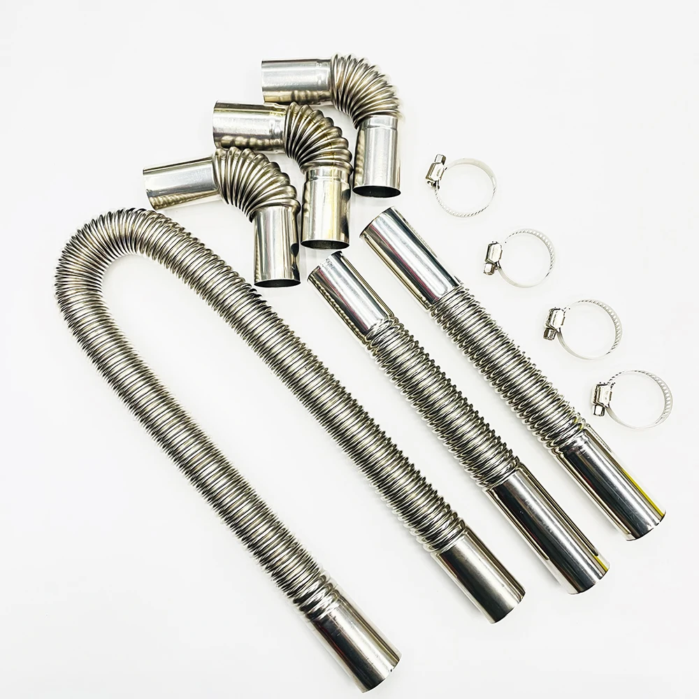Conector do tubo de escape do aquecedor de estacionamento de ar da tubulação de cotovelo de 24mm com clipe para webasto barcos aquecedor peças de aquecimento do carro