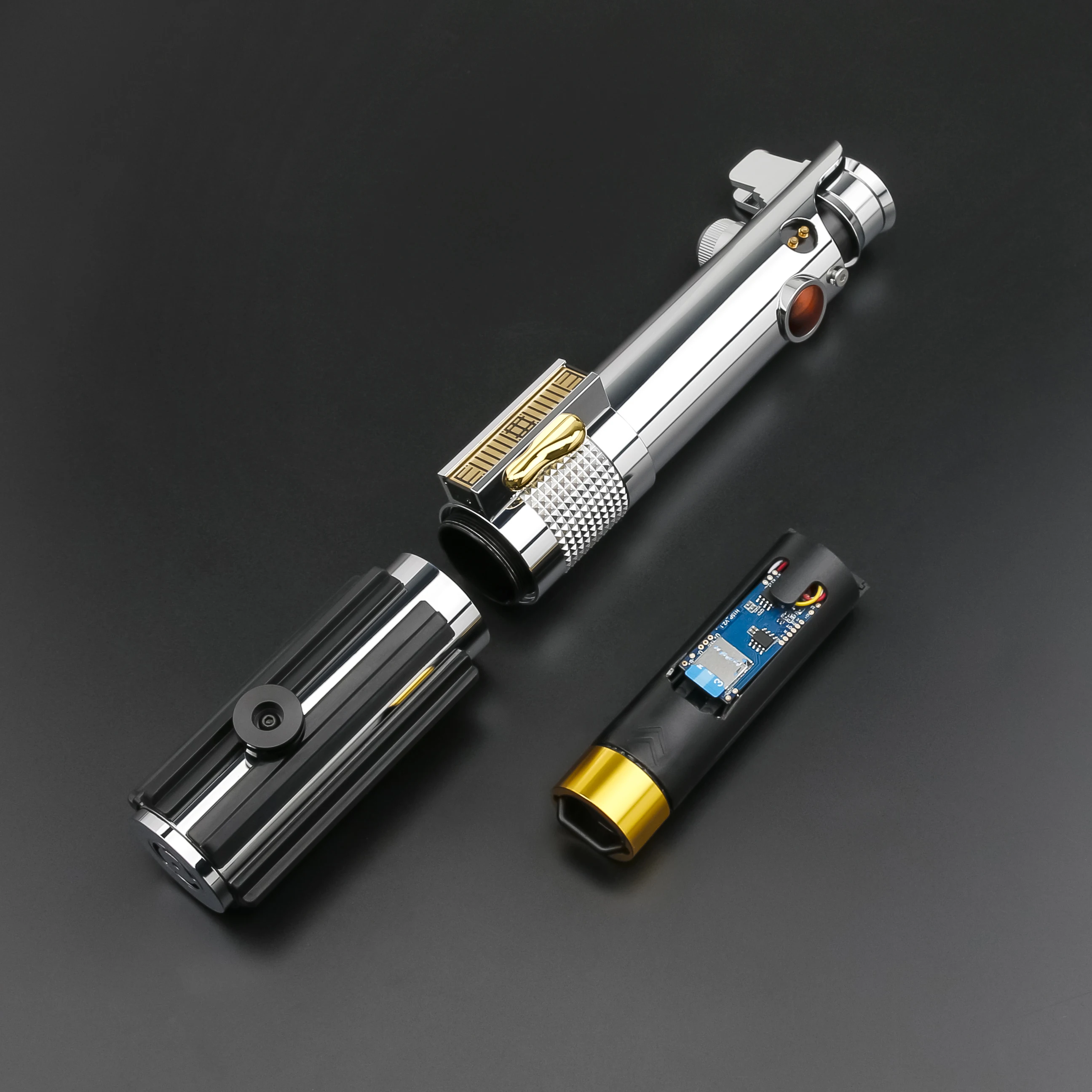 Anakin Lightsaber Proffie 2.2 Miếng Dán Cường Lực Mịn Xoay Tay Cầm Kim Loại Có Dải Đèn LED Lưỡi Dao Thẻ SD Skywalker Giáng Sinh Đồ Chơi Cosplay