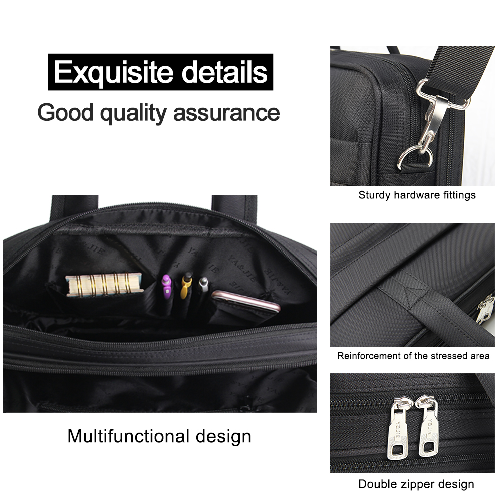 Briefcases For Men Canvas Tote Bag Large Laptop Case 15.6 Inch 17 Inch 14 Inch Computer Bag  Work Business  Shoulder Office