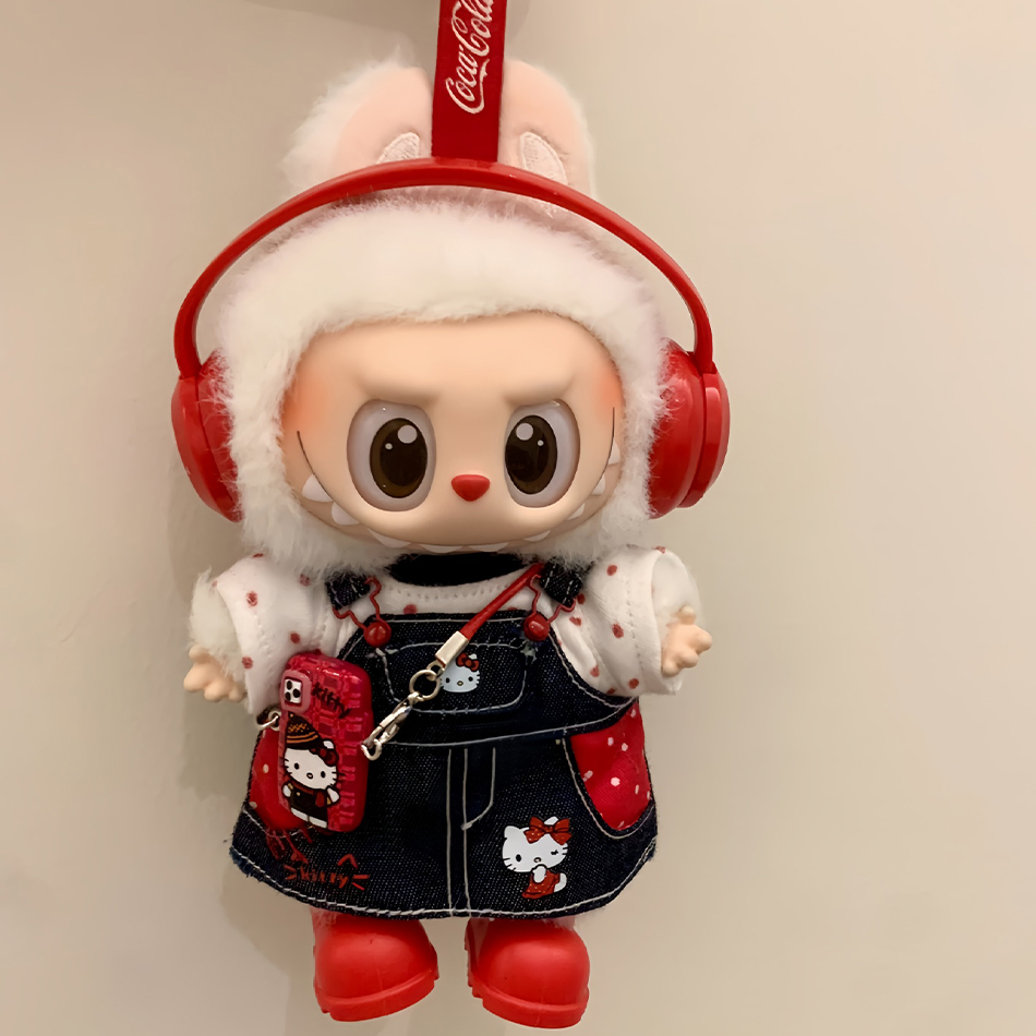 2025 novo para labubu roupas na moda cinta saia 15/17cm boneca cross-dressing jogo vinil boneca labubu acessórios decora presente da menina