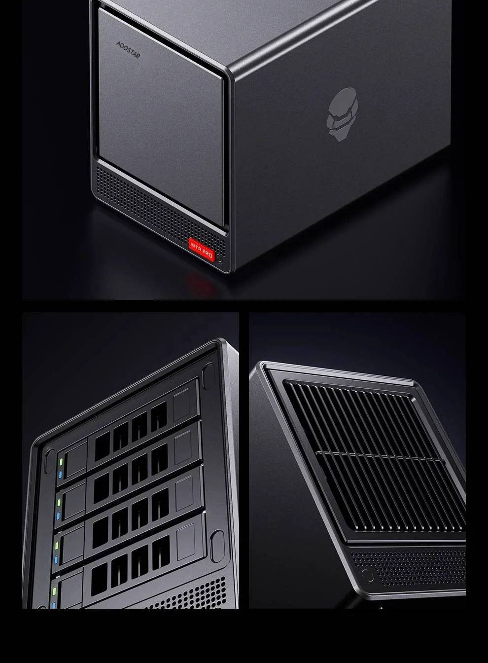 AOOSTAR-WTR PRO Mini PC e nas, Hospedeiro Intel N150, AMD 5825U, AMD5825U, Casa, Mini PC