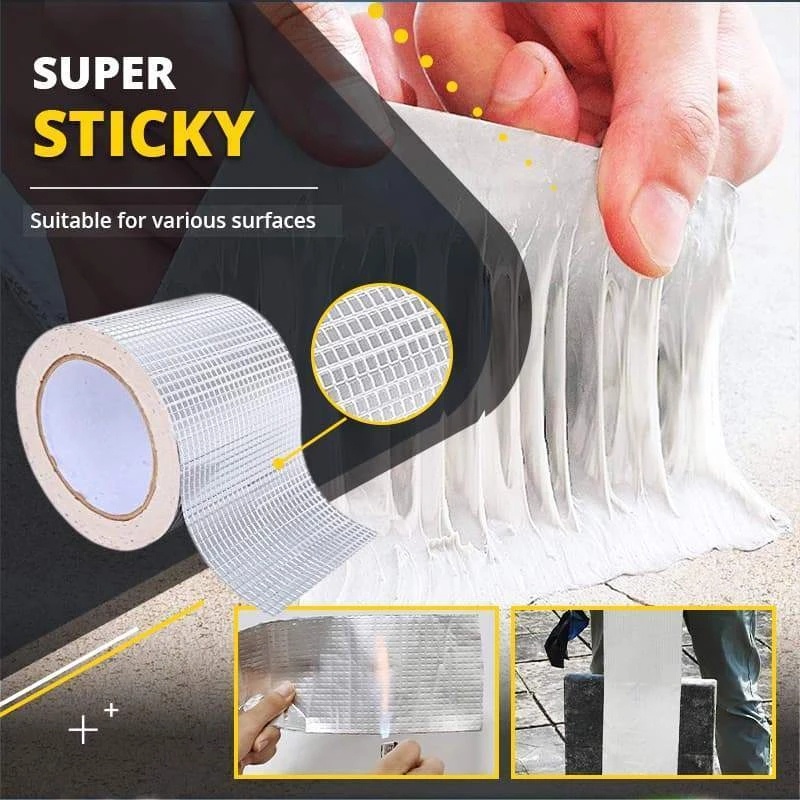 Cinta impermeable a prueba de fugas para techo, cinta adhesiva de papel de aluminio, reparación de grietas, tuberías antifugas, paredes, pegatina para fugas, cintas súper Nano