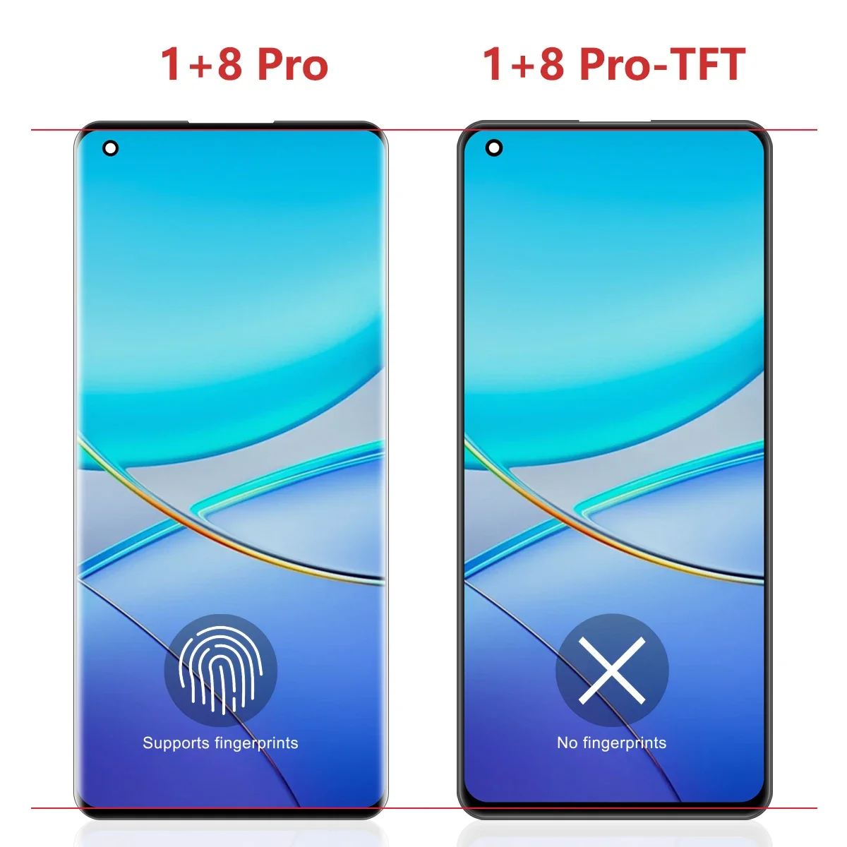 6.78 ''OnePlus 8 プロテスト済み 1 + 8Pro IN2023 IN2020 IN2021 LCD ディスプレイタッチスクリーンデジタイザアセンブリの交換