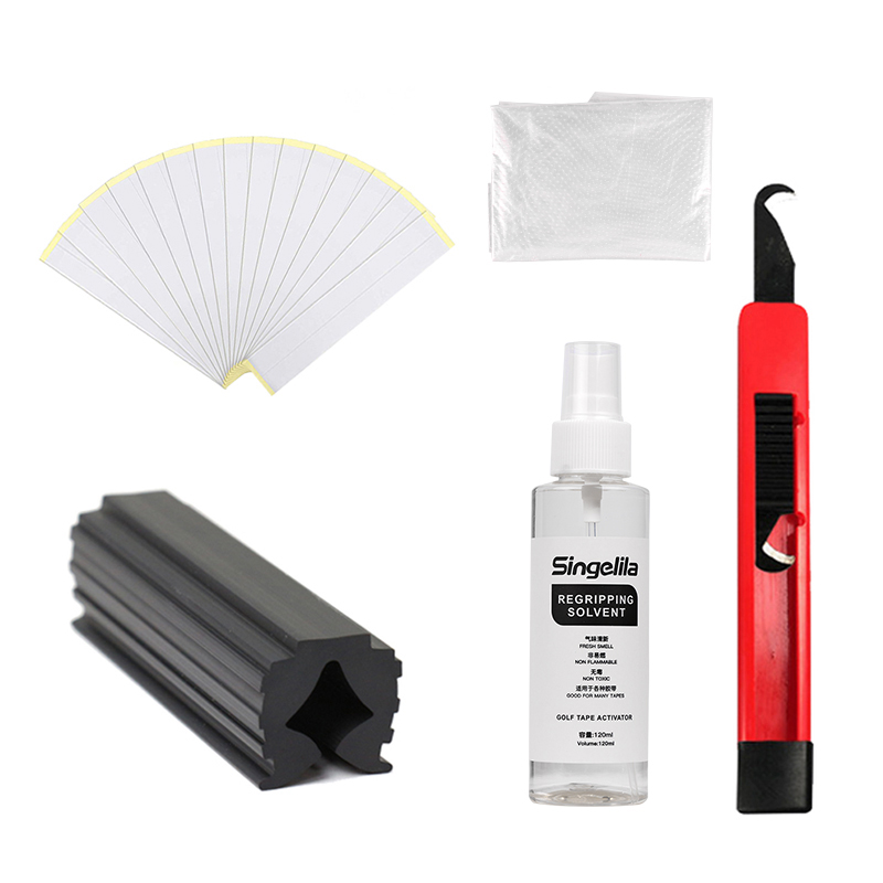 2025 New Golf Club Grip Kit Tape Golf Grip Removal Tool Grip Solvent Hook Knife Replacement Golf Grip Repair Kit Replacement Kit