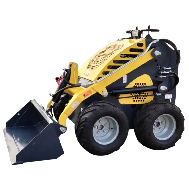 Customized Sale High Quality Mini Skid Steer Loader Engineering Gravel Loader Multi-Function EPA Euro 5 Wheel Loader Rock Bucket