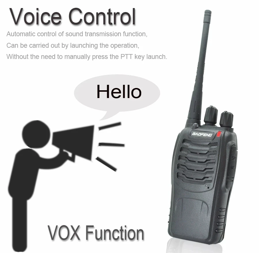 Baofeng 2/4PCS BF-888S 5W Walkie Talkie Dual Band Portable Long Range Standby UHF 400-470MHz USB Ham Two Way Radio for Hunting