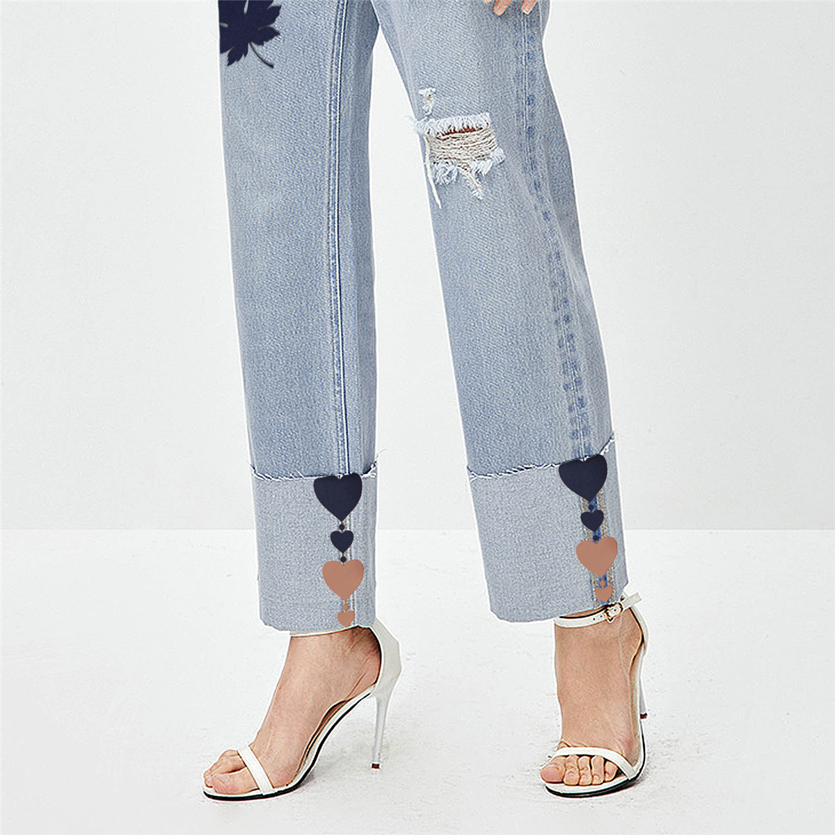 Newest 10Pcs Thermal Sticky Iron On Mending Patches Jeans Bag Hat Repair Decor Design