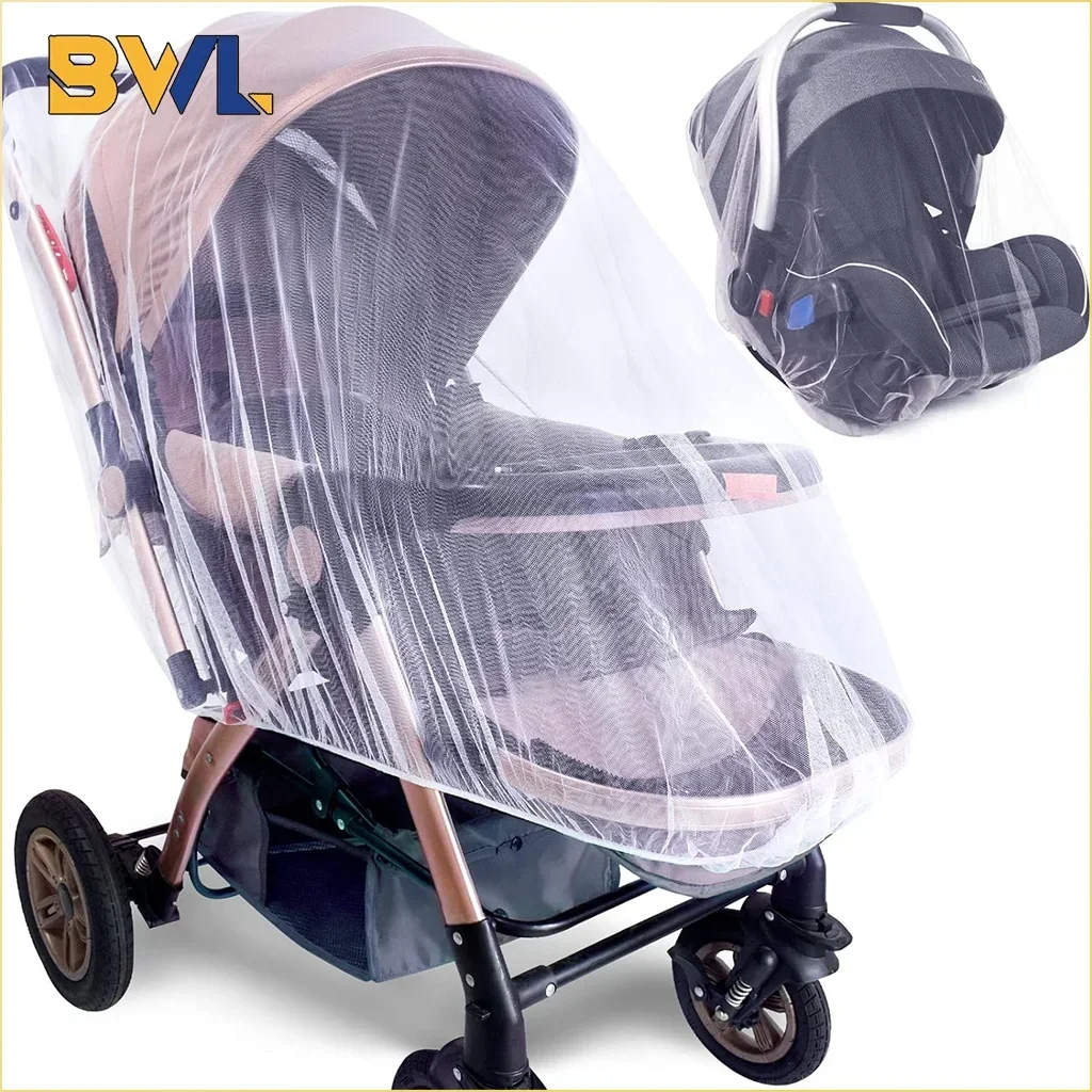 Baby Mosquito Net for Stroller Reusable Bug Net for Stroller Portable Mini Crib Portable & Durable Baby Insect Netting
