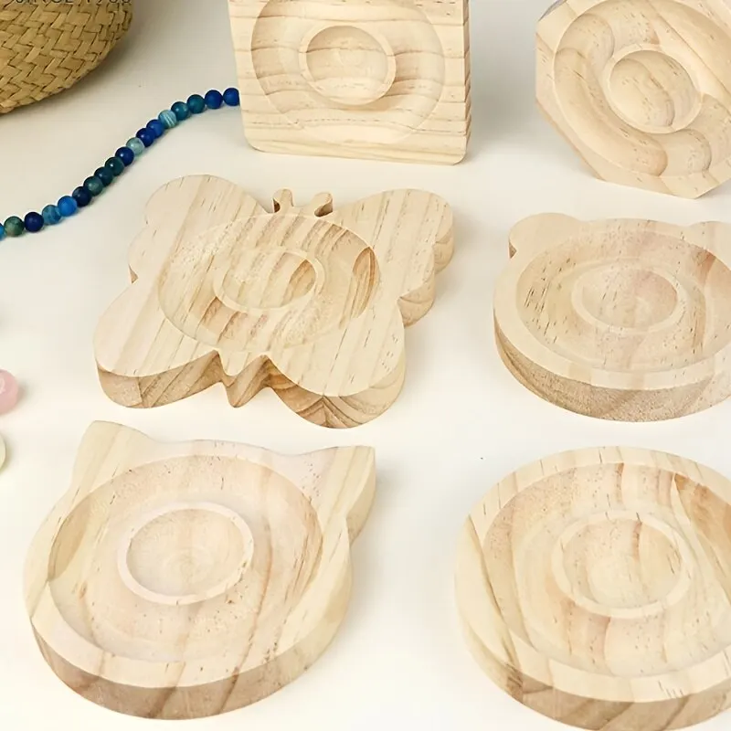 1pc DIY Houten Beading Design Board Geschikt Voor Sieraden Maken Armbanden Kettingen Ambachten Dienblad Praktische Display