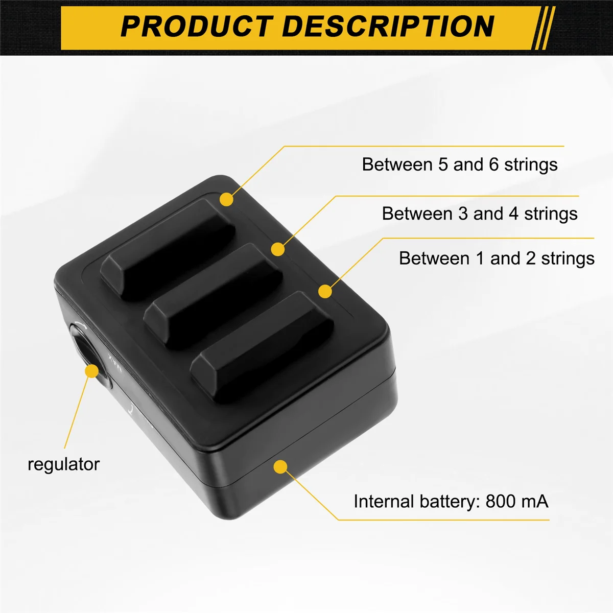 Guitar Tone Completer Sound Opener Simulates the Vibration of Actual Playing Guitar Reache Full Sound Potential HK-01