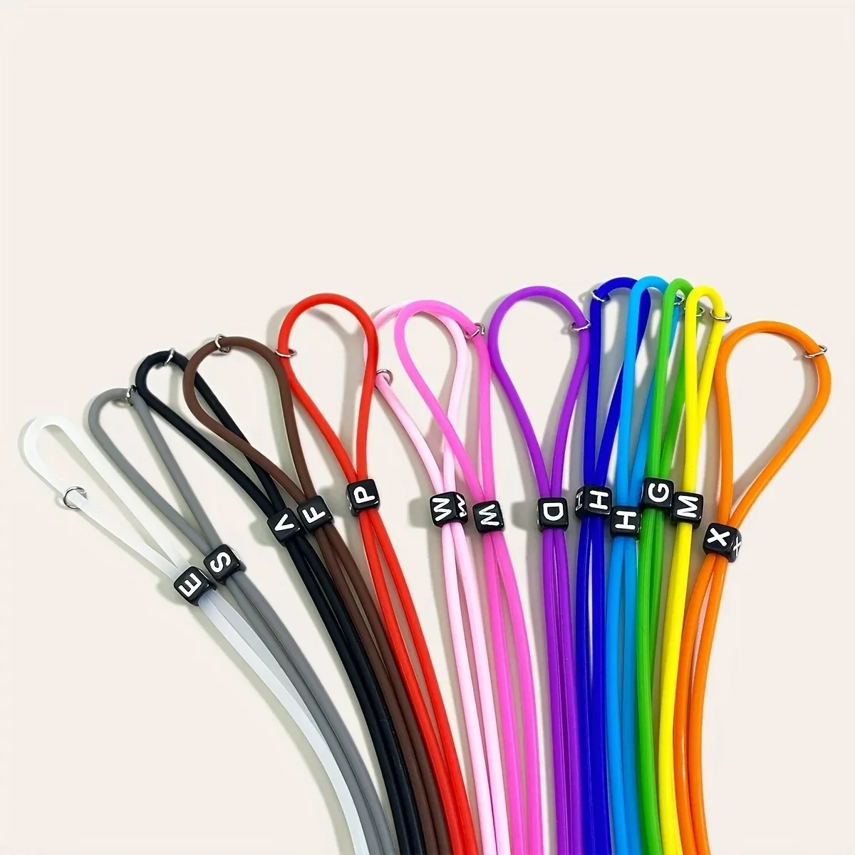 Retenedor de gafas deportivas de moda, gafas de sol de silicona de Color caramelo, correas para gafas para hombres y mujeres, soporte elástico ajustable para gafas