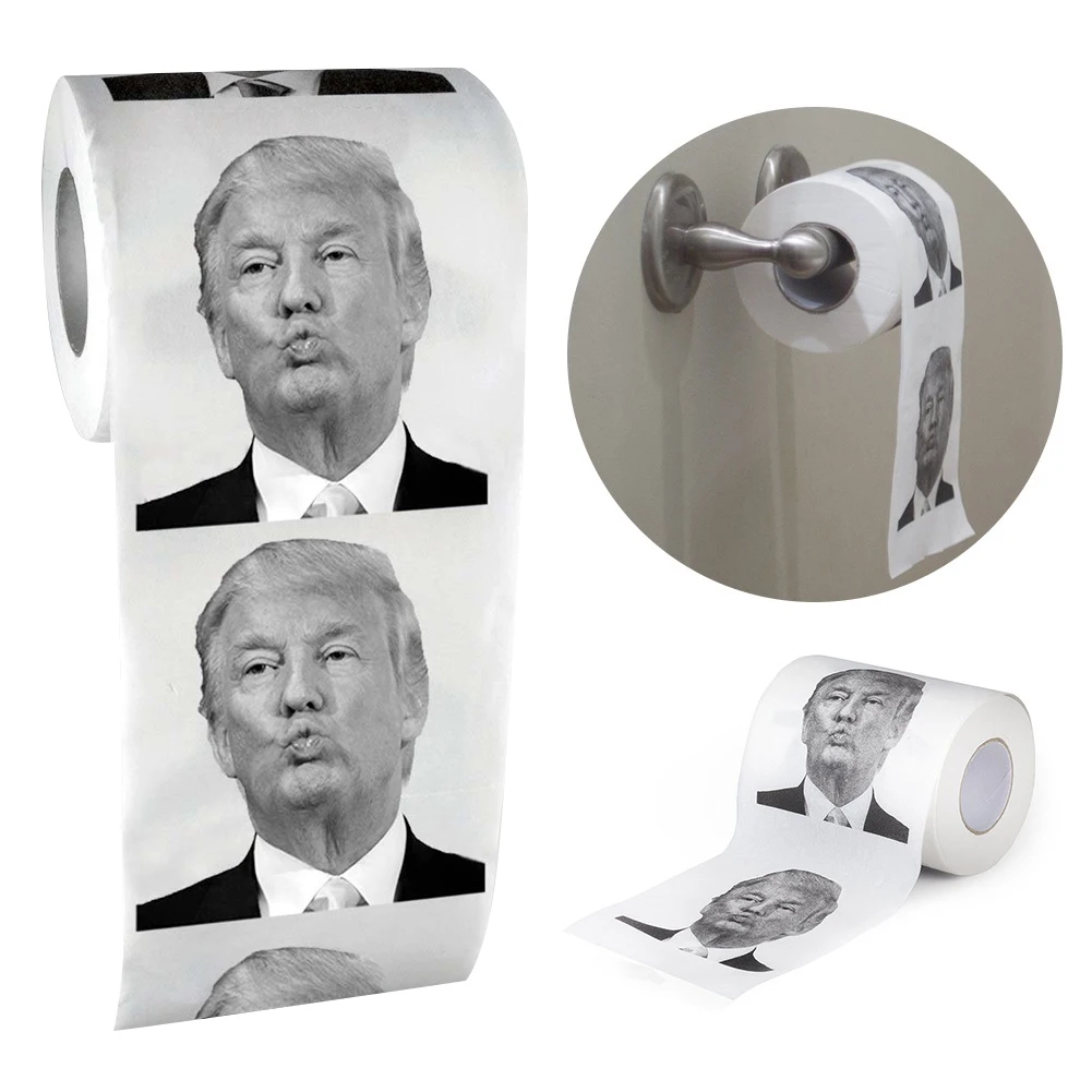 Rollo de pañuelos de papel divertido para broma, regalo de broma, no se decolora, no tóxico, sin polvo, creativo, para baño, 1-5 uds.
