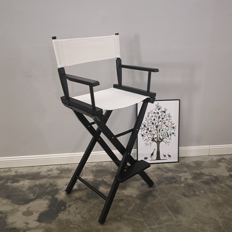 Massivholz Bar stühle Design hoher Klapp hocker moderne Sessel tragbare Barhocker im Freien mit Rückenlehne Wohn möbel