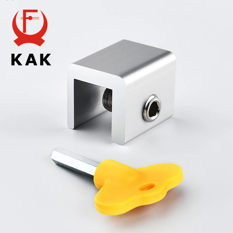KAK Adjustable Window Lock Stopper Safety Locks for Kids and Pets Anti-theft Door Lock Non Punch Sliding Window Lock Hardware
