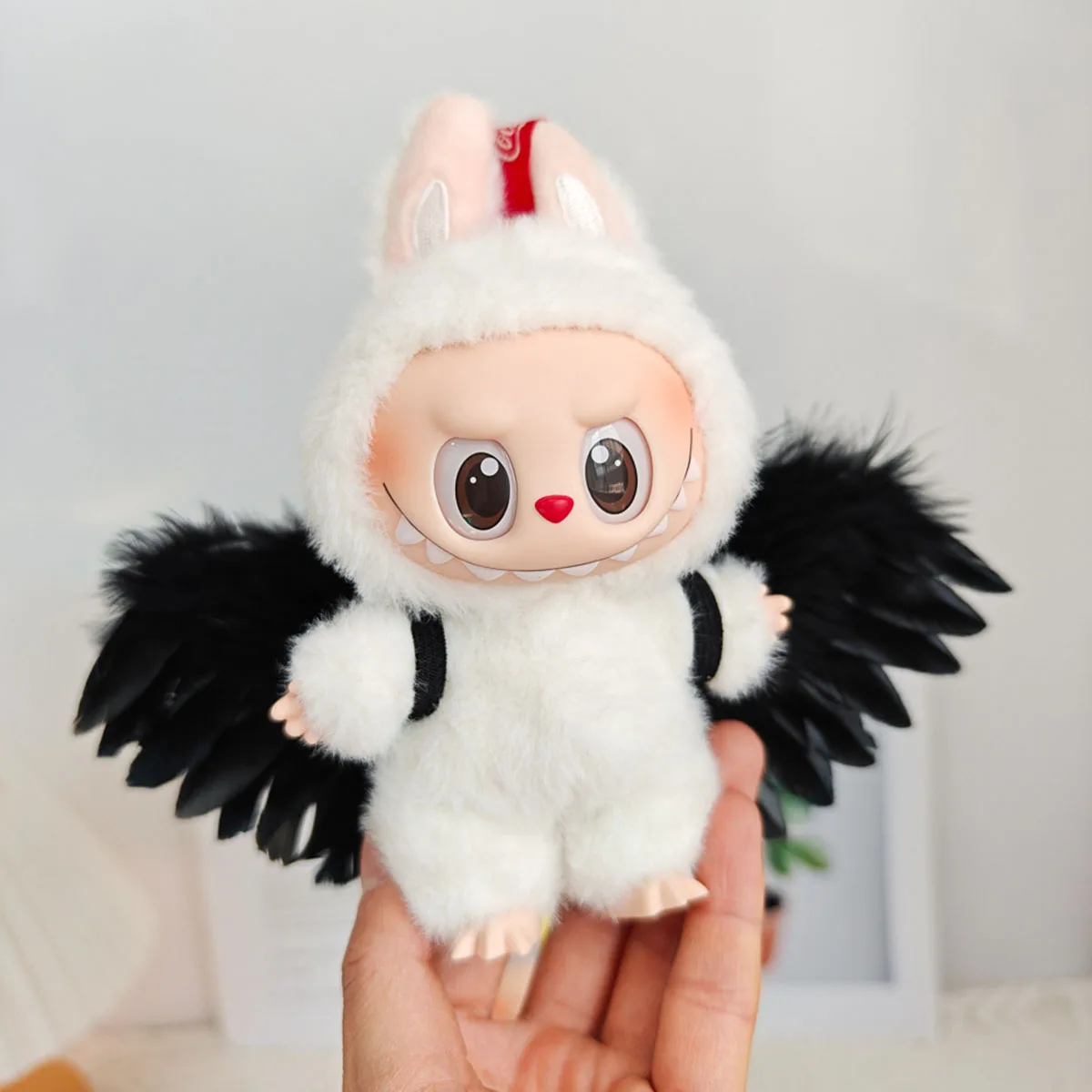 Akcesoria do lalki Labubu V1 V2 Skrzydła Pióra Prezent DIY Mini Pióra Anielskie Skrzydła Rekwizyty dla Noworodka