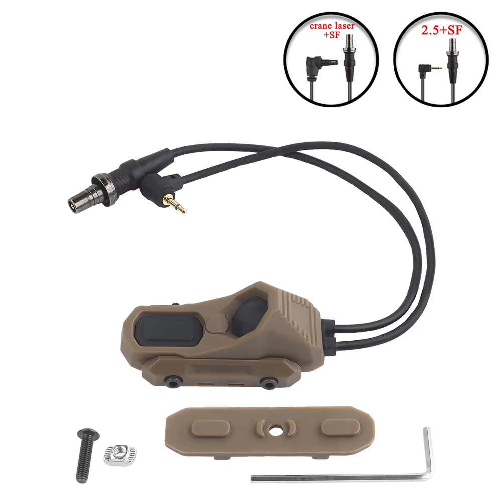 Тактический пульт дистанционного управления AXON, линейный двойной функциональный переключатель давления, фонарик PEQ NGAL, лазерная кнопка SF/2,5///крановые вилки