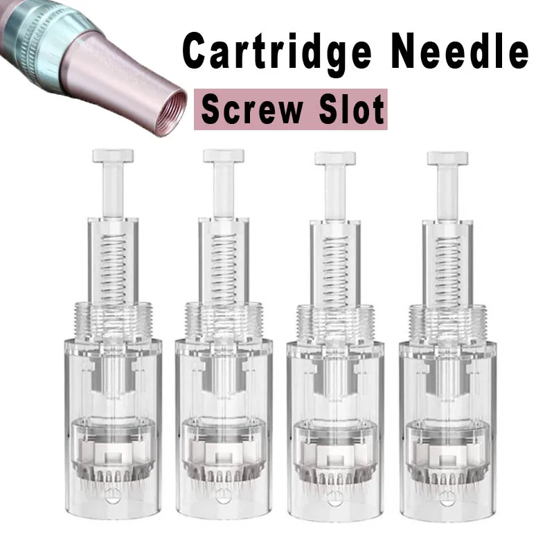 10/50/100pcs Derma Pen สกรูตลับเข็ม Microneedling Microneedle Mesotherapy 9/ 12/ 24/ 36/ 42 PIN NANO เข็ม MTS