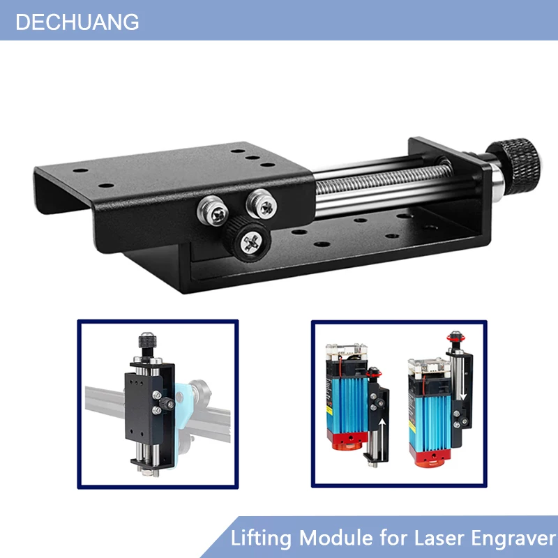 For TTS pro TTS-55 TTS-10 Z Axis Height Adjuster Z Axis Lift Focus Control Set Lifting Module for Laser Engraver .