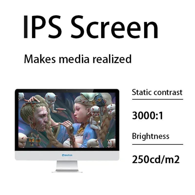 21.5 inch i3 i5 i7 i9 aio all in one pc desktop computer