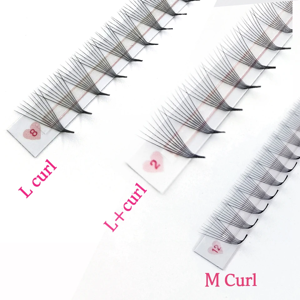 Colorful Premade Fans L Curl Russian Volume Lashes C D L L+ M Cluster Lash Extension Individual Lashes 5D 10D 12D Makeup Cilios