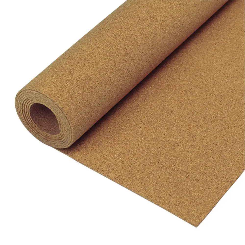 Natural Cork Underlayment Roll 72000Q Flooring Sound Absorption Crack Isolation Thermal Insulation Easy Installation 200 sq ft