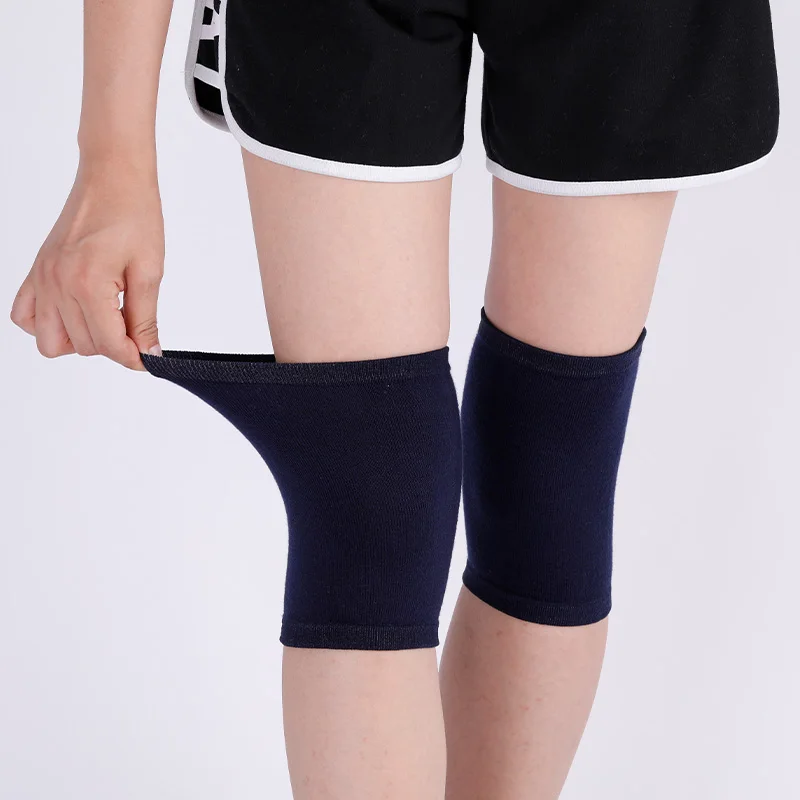 Women's Cashmere Knitted Short Kneepad Soft Warm Joints Protector Anti-slip Elastic Knee Sleeve For Yoga/Dance/Trainning/Running