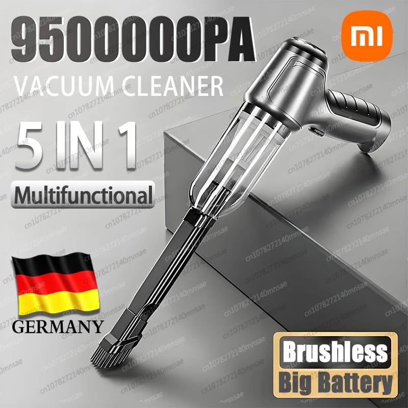 Xiaomi-aspiradora portátil de mano sin escobillas para coche, aspirador inalámbrico de 9500000pa, potente dispositivo plumero de aire 2024