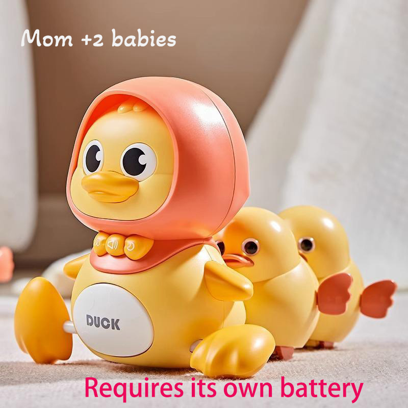 Подвижные ходячие качели с курицей, движущаяся маленькая утка, электрическая утка для восхождения, скручивающая прикладку, куриная игрушка для детей