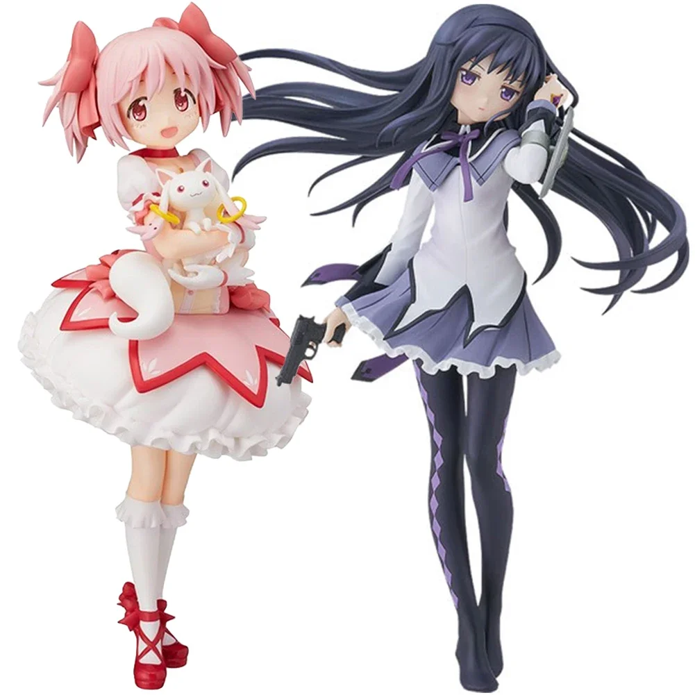 22 см PM мм Волшебная девочка Аниме Фигурка Канеме Мадока Фигурка Kawaii Akemi Homura Статуэтка милая Коллекция Лоли Модель Игрушка в подарок