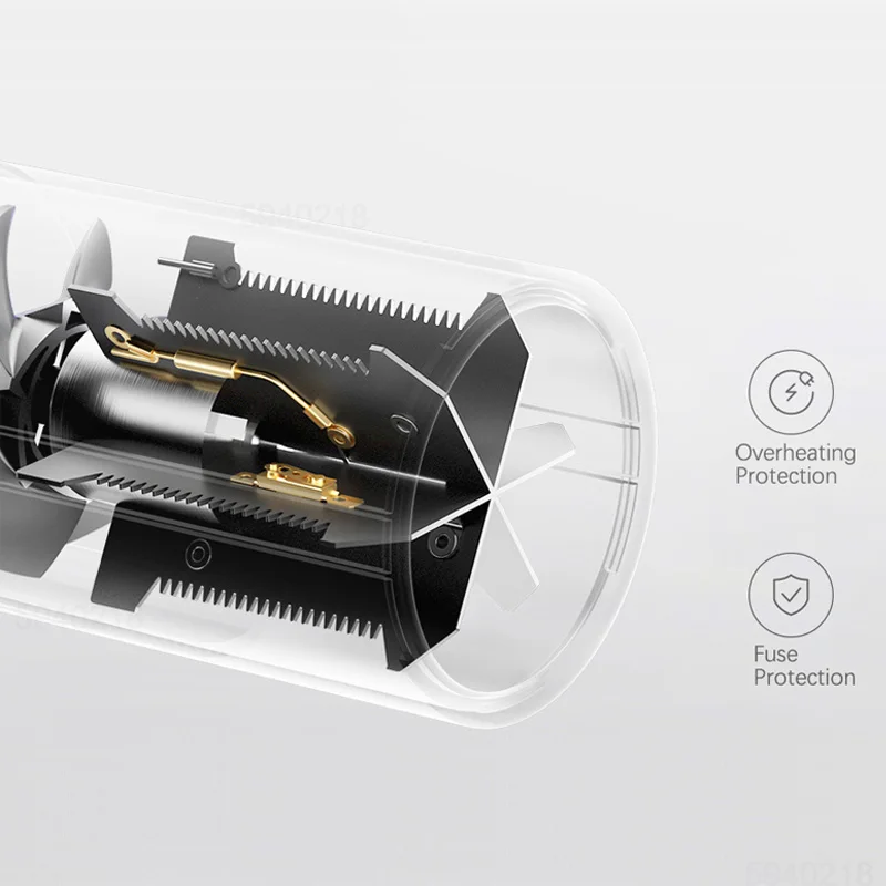 XIAOMI MIJIA H101 Asciugacapelli portatile – 1600 W, pieghevole, ioni negativi 50 M, flusso d'aria 15 m/s, modalità doppio calore e velocità, 220 V Con adattatore