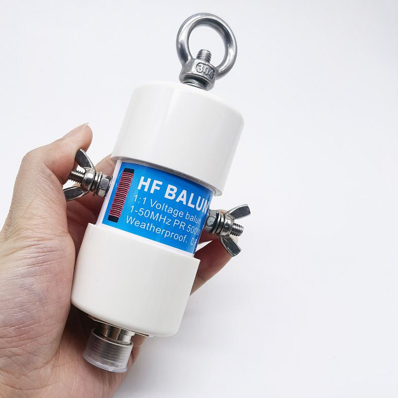 Durable 1:1 HF Balun Waterproof for 160m - 6m Band (1.8 - 50MHz) 500W for Shortwave Antenna Balun Short Wave
