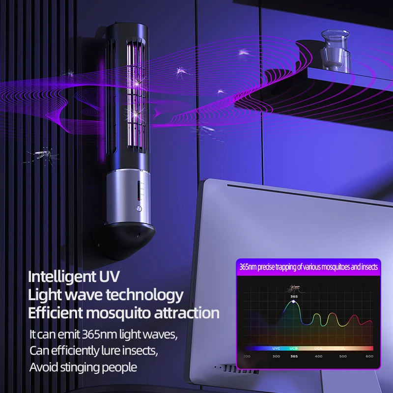 USB ชาร์จยุง Killer โคมไฟไฟฟ้า Shock Anti เครื่องดักยุงกันน้ํากลางแจ้ง Bug Zapper Pest Control สําหรับ Home